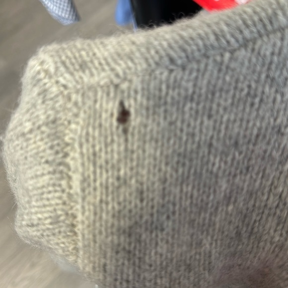 Madewell Gray 100% Wool Zip Up Sweater Cardigan Size Medium - See Description - Picture 5 of 10